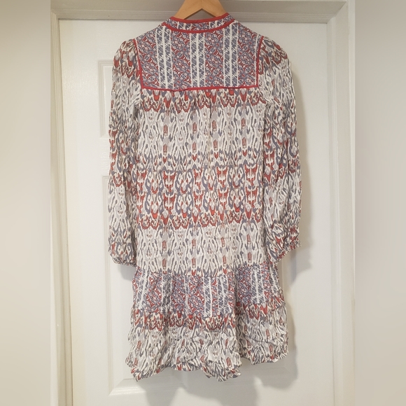 NWOT Anthropologie Spliced Tunic Dress in Grey Motif, Size XXS - Picture 7 of 8
